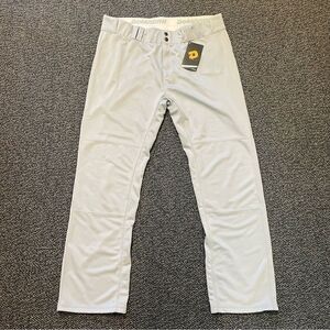 NWT DeMarini Mens Gray Baseball Pants Size XL